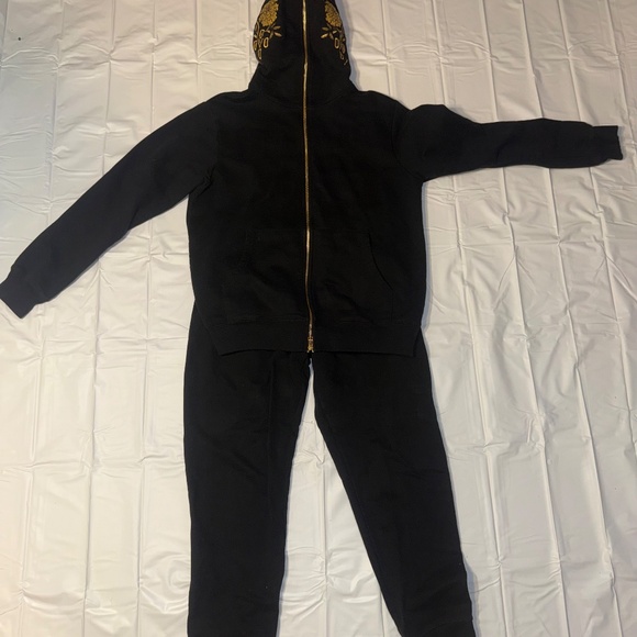 October's Very Own OVO Marigold Full Zip Hoodie Black Medium & large sweat pants - Picture 4 of 8